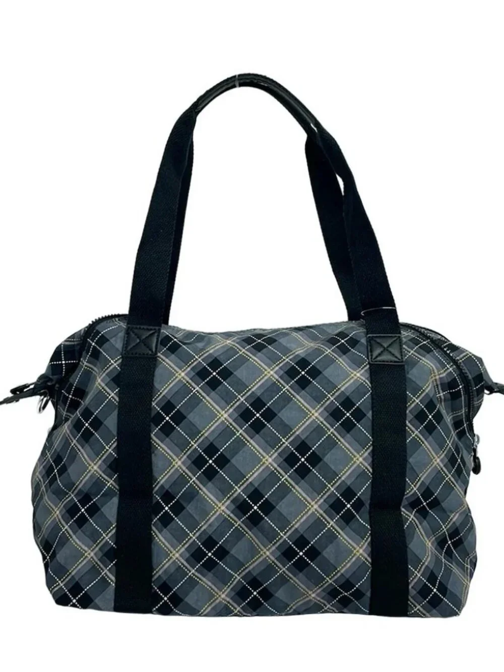 Kipling Dark Gray Black Multi Nylon Shoulder Bag